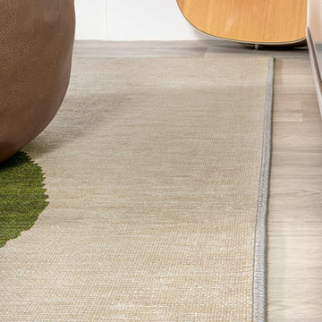 Cirkel Minimalist Geometric Dot Machine-washable Area Rug